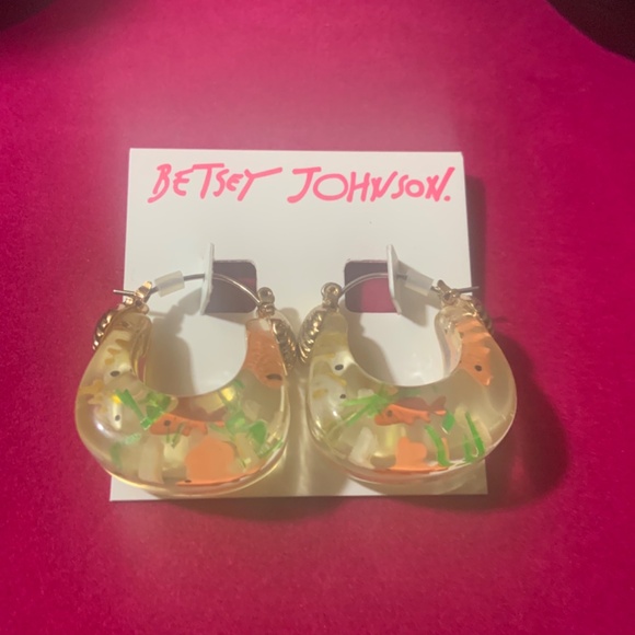 Betsey Johnson Fish Tank Earring's - DP2 - Picture 2 of 4